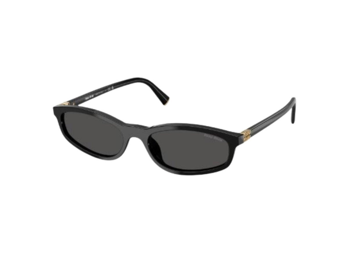 Miu Miu Miu Miu Sunglasses In Black Plastic Frame With Dark Grey Lenses