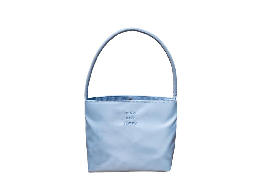 Mucu And Ebony Mucu And Ebony Nearest Bag In Polyester Fabric Light Blue