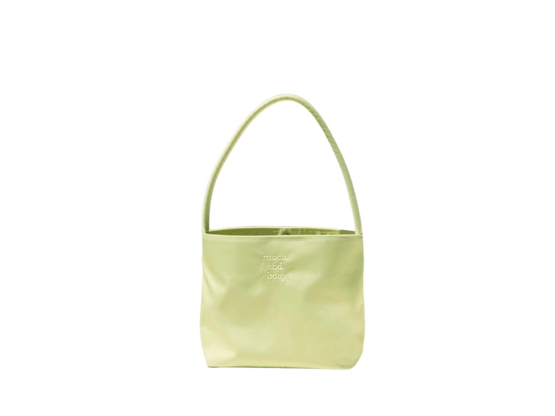 Mucu And Ebony Mucu And Ebony Nearest Bag In Polyester Fabric Lime