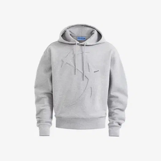 Buy Mugler x H&M Star Motif Hoodie Light Gray Melange at Sasom – Authentic and Ready to Ship
