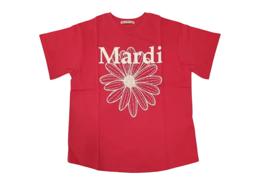 Mardi Mercredi Mardi Mercredi T-Shirt Flowermardi Red Ivory