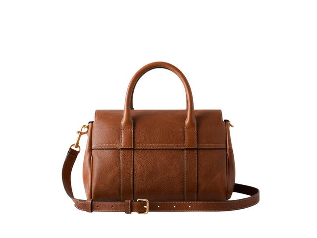 Mulberry Mulberry Bayswater Satchel In Two Fixed Leather With Brass Hardware Finish Oak NVT - view 2