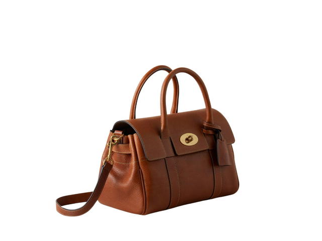 Mulberry Mulberry Bayswater Satchel In Two Fixed Leather With Brass Hardware Finish Oak NVT - view 3