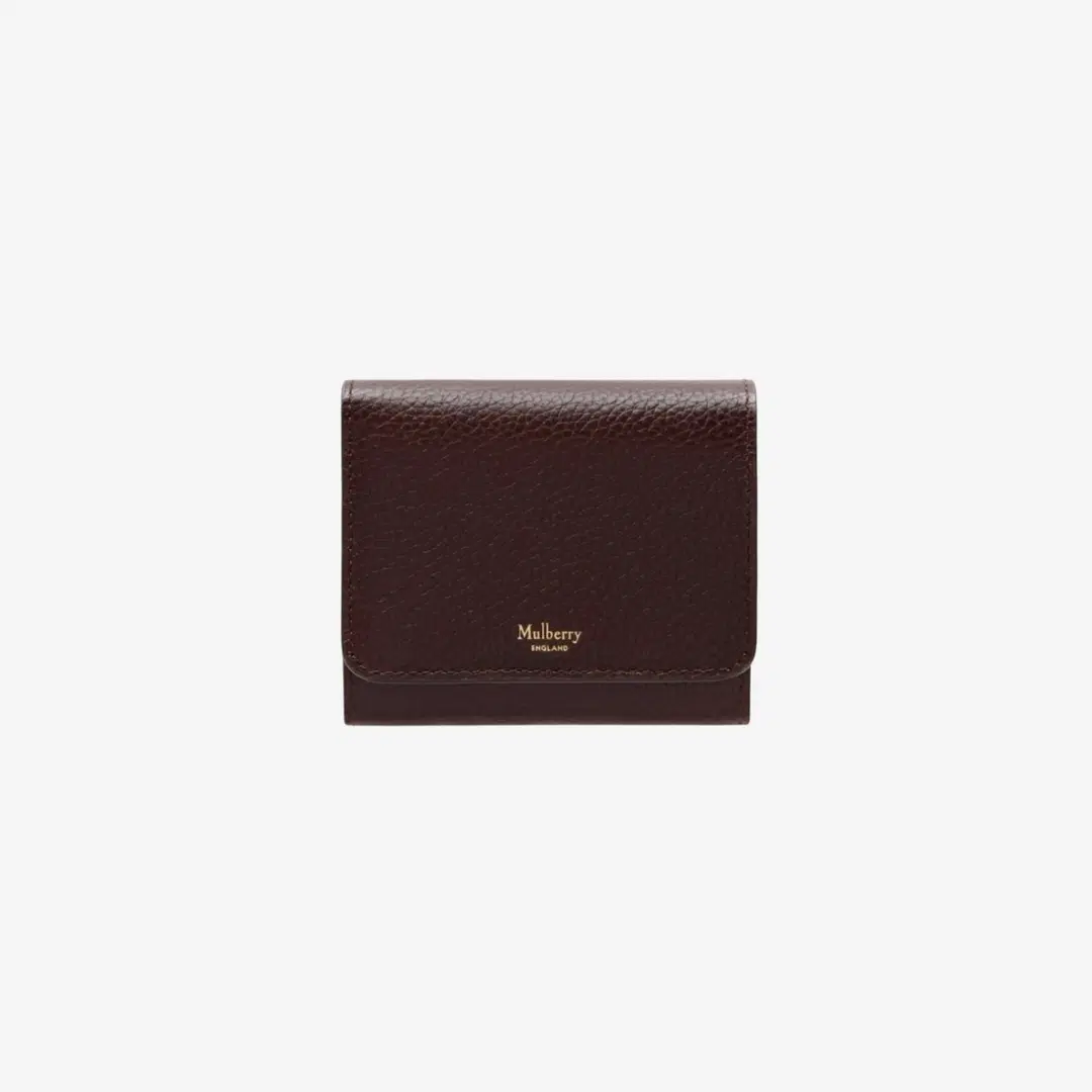 Mulberry Mulberry Classic Grain Medium Continental French Purse Oxblood