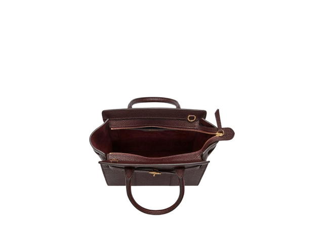 Mulberry Mulberry Mini Zipped Bayswater In Oxblood Small Classic Grain With Soft Gold Component Finish - view 3