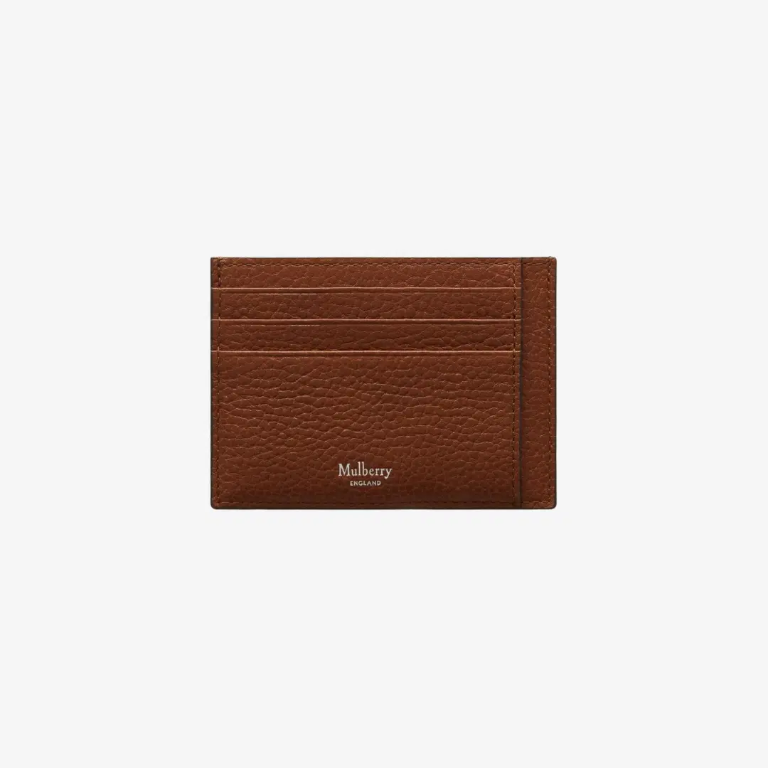 Mulberry Mulberry Small Classic Grained Leather Card Holder Oak