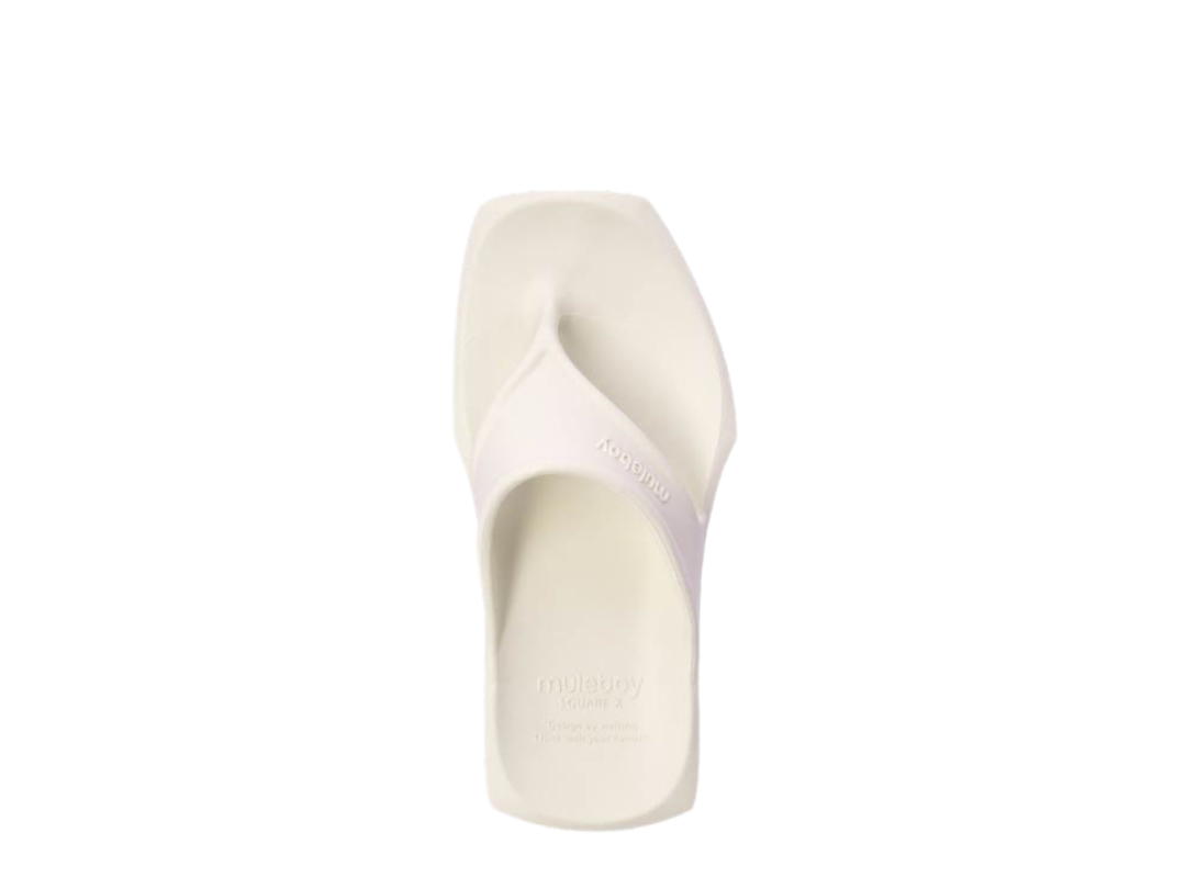 Muleboy Muleboy Square X Flip Flop Cream