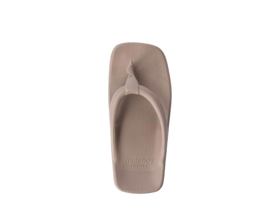 Muleboy Muleboy Square Z Flip Flop Tan