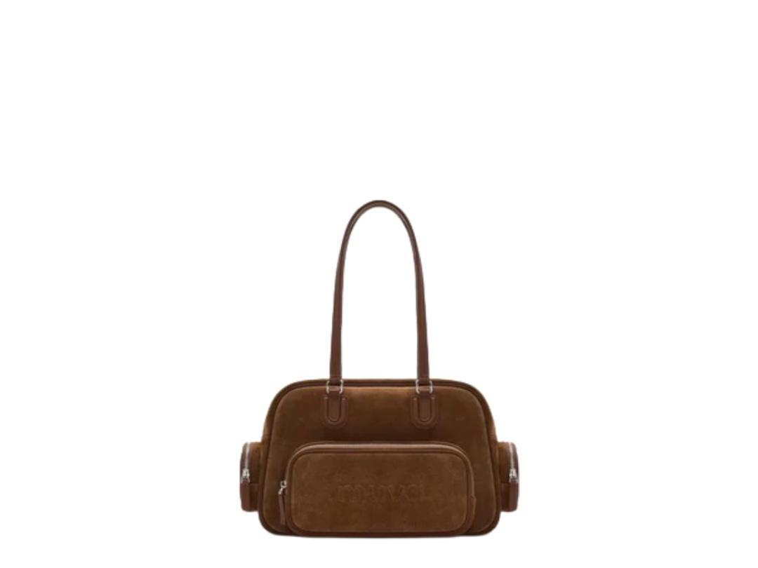 Muva Muva City Walk Shoulder Bag Brown Suede