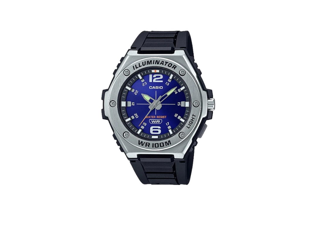 CASIO CASIO Analog Men's MWA100H-2AV Watch Black And Royal Blue