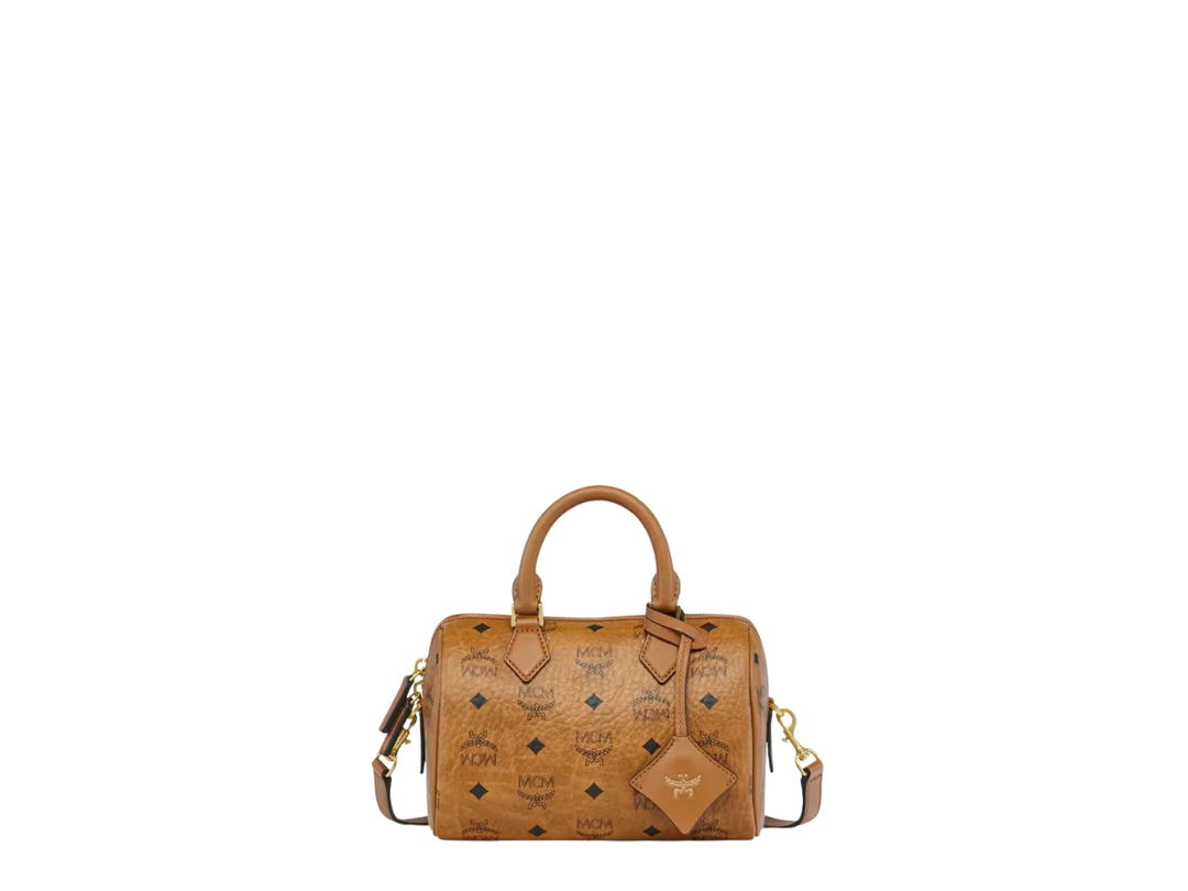MCM MCM Ella Boston Bag Cognac