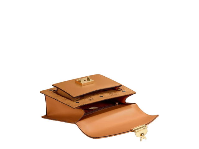 MCM MCM Tracy Satchel In Visetos Cognac - view 3