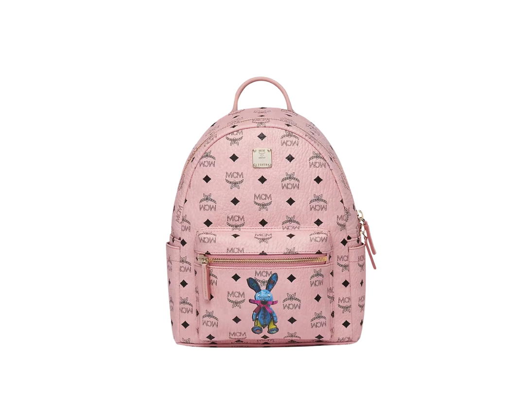 MCM MCM Stark Classic Rabbit Backpack Pink