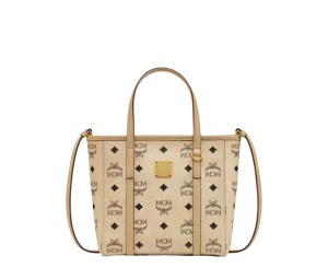 Buy MCM Toni Top-Zip Shopper In Visetos Beige Black at Sasom – Authentic and Ready to Ship