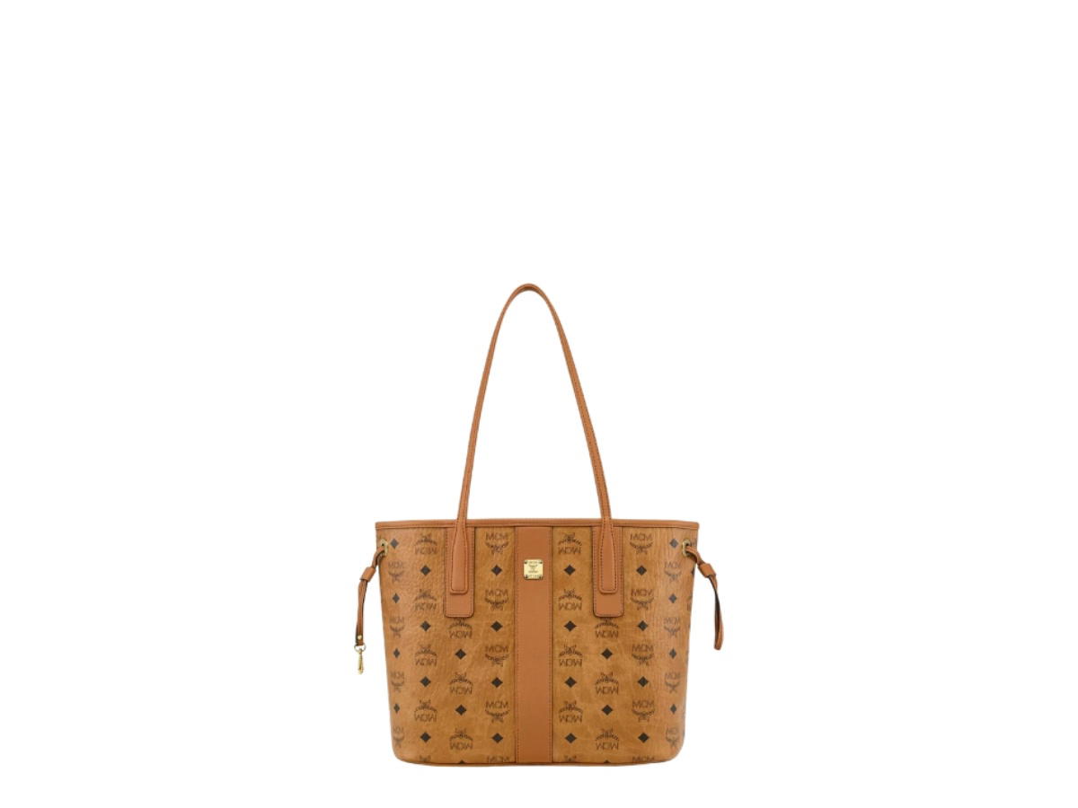 MCM MCM Reversible Liz Shopper in Visetos Cognac