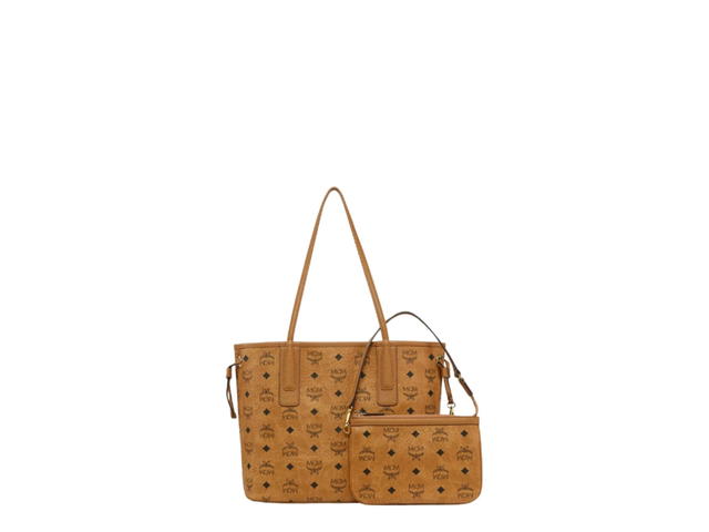 MCM MCM Reversible Liz Shopper in Visetos Cognac - view 4