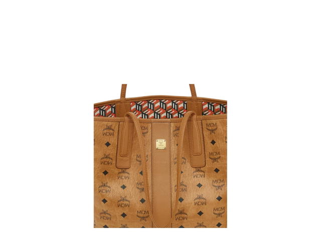MCM MCM Reversible Liz Shopper in Visetos Cognac - view 6