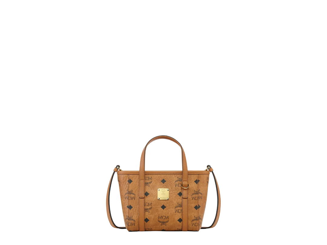 MCM MCM Toni Top-Zip Shopper X-Mini Cognac