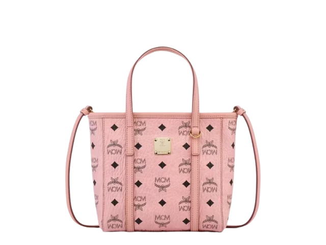 MCM MCM Toni Top-Zip Shopper In Visetos Soft Pink - view 1