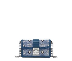 Buy MCM Mini Tracy Crossbody In Vintage Monogram Jacquard Blue at Sasom – Authentic and Ready to Ship