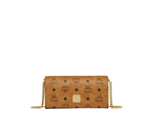 MCM MCM Aren Shoulder Bag In Visetos Cognac - view 1