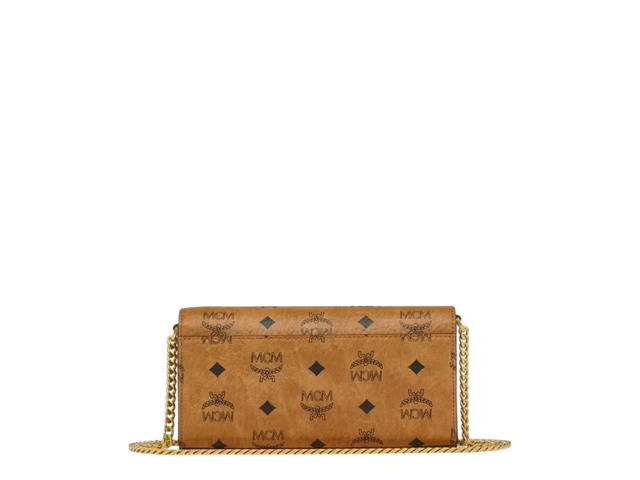 MCM MCM Aren Shoulder Bag In Visetos Cognac - view 4