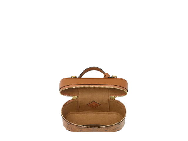 MCM MCM Aren Cosmetic Bag Visetos Cognac - view 3