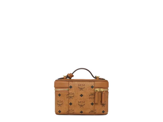 MCM MCM Aren Cosmetic Bag Visetos Cognac - view 4
