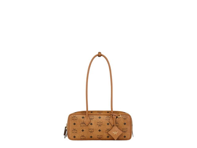MCM MCM Aren Shoulder Bag In Visetos Small Brown - view 1