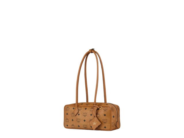 MCM MCM Aren Shoulder Bag In Visetos Small Brown - view 2