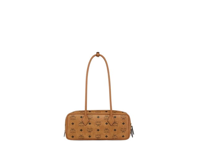MCM MCM Aren Shoulder Bag In Visetos Small Brown - view 4