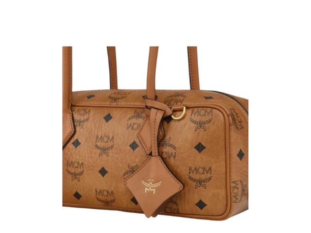 MCM MCM Aren Shoulder Bag In Visetos Small Brown - view 5