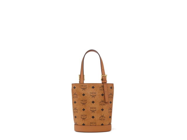 Mcm Mcm Aren Bucket Tote Mini Visetos Cognac - view 4