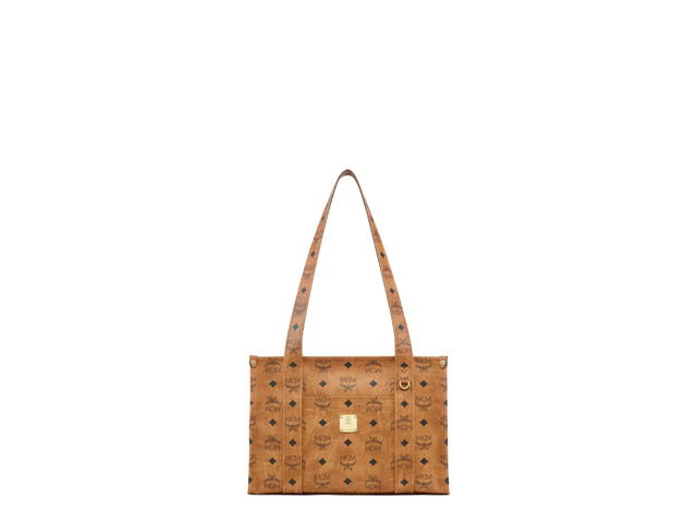MCM MCM Aren School Bag Tote Small Cognac - view 1