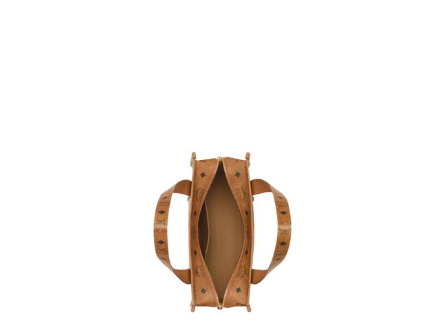 MCM MCM Aren School Bag Tote Small Cognac - view 2