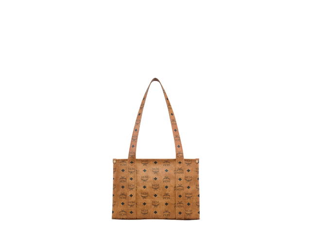 MCM MCM Aren School Bag Tote Small Cognac - view 3