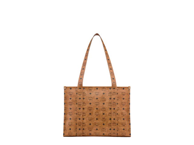 MCM MCM Aren School Bag Tote Large Cognac - view 3