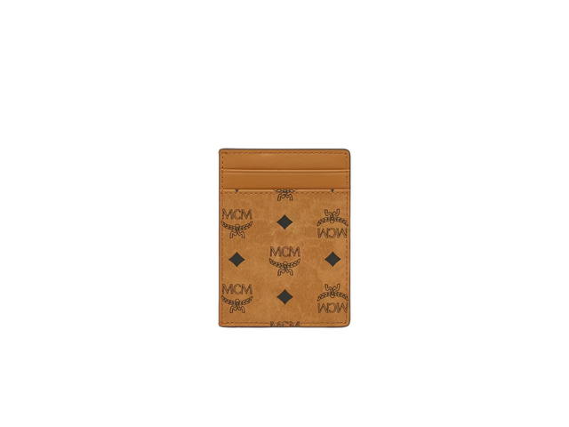 MCM MCM Aren Card Case in Visetos Cognac - view 2