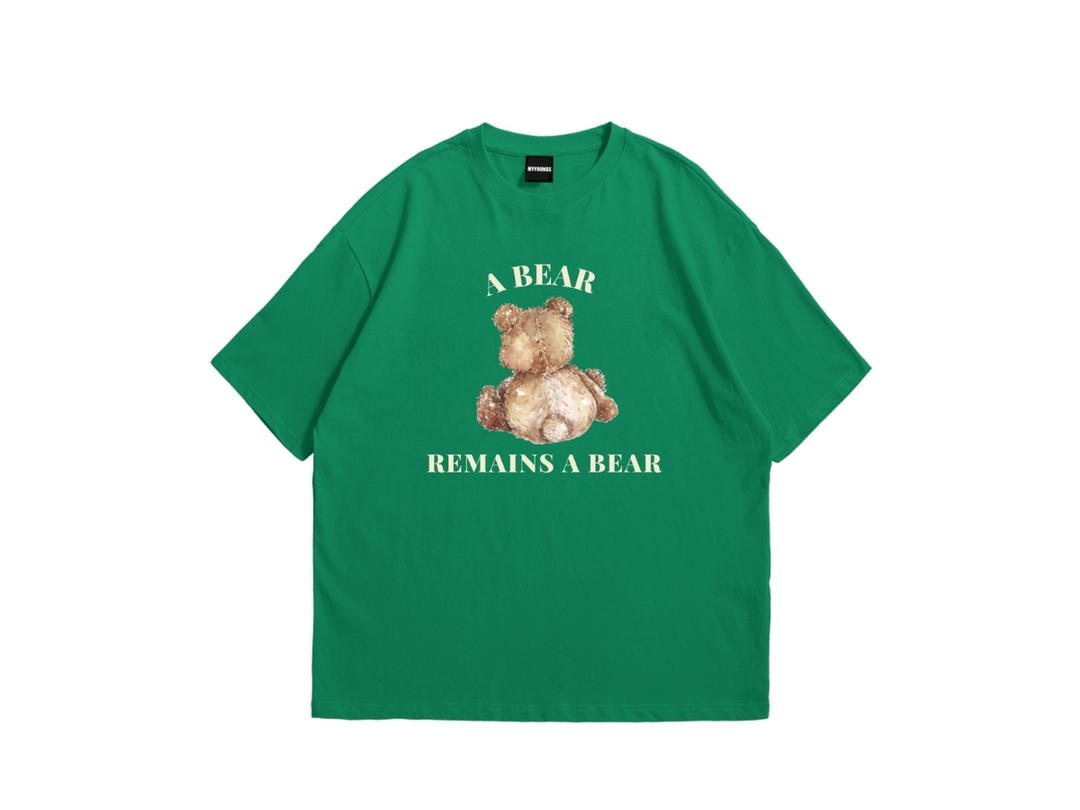 Myyoungs Myyoungs Bear Oversized T-Shirt Green