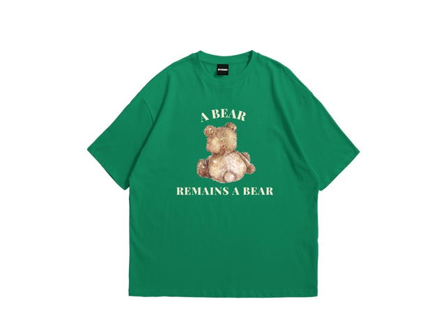 Myyoungs Myyoungs Bear Oversized T-Shirt Green - view 1