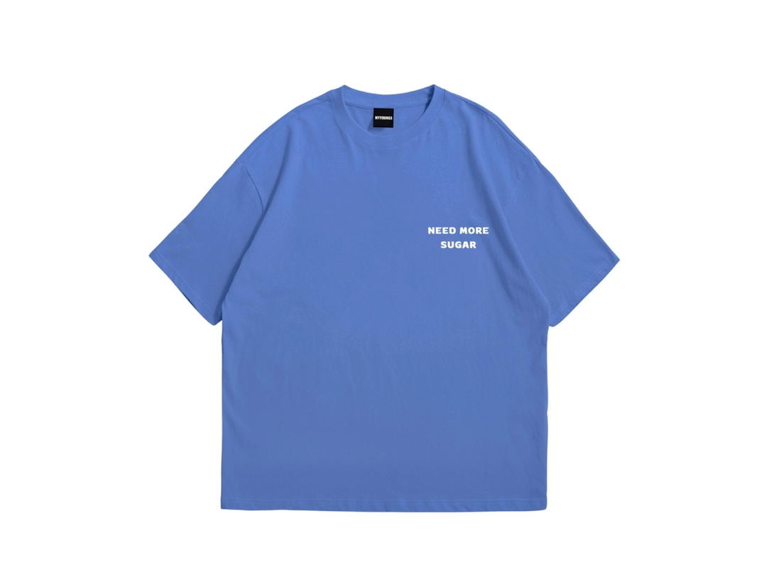 Myyoungs Myyoungs Happy Everyday Oversized T-Shirt Atlantic Blue