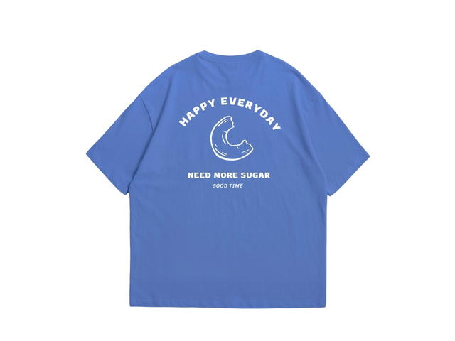 Myyoungs Myyoungs Happy Everyday Oversized T-Shirt Atlantic Blue - view 2