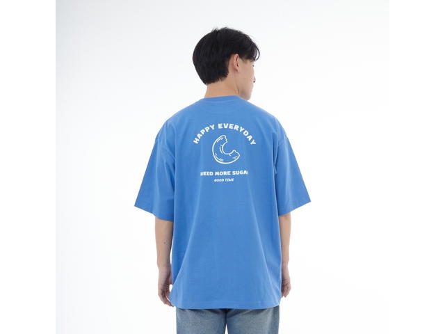 Myyoungs Myyoungs Happy Everyday Oversized T-Shirt Atlantic Blue - view 3
