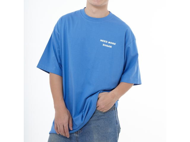 Myyoungs Myyoungs Happy Everyday Oversized T-Shirt Atlantic Blue - view 4