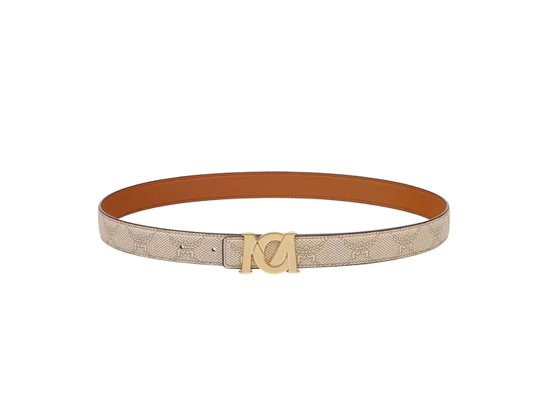 MCM MCM M-Art 1-inch Belt Oatmeal