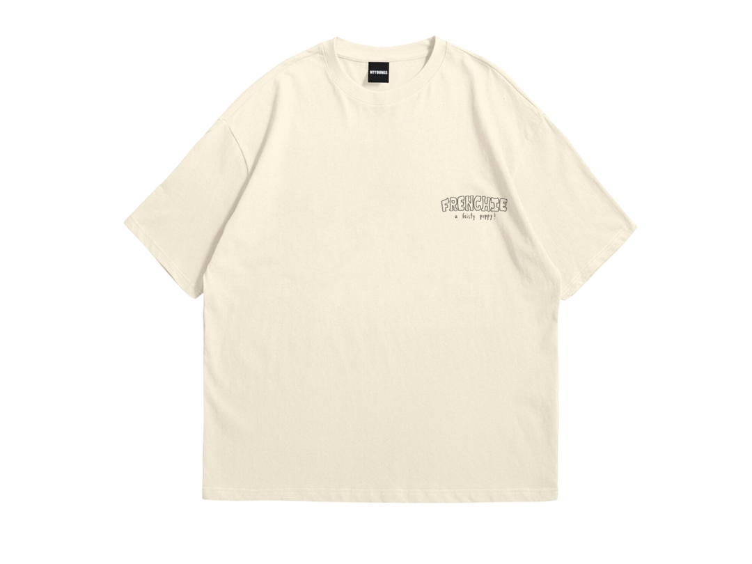 Myyoungs Myyoungs A feisty frenchie Oversized T-Shirt