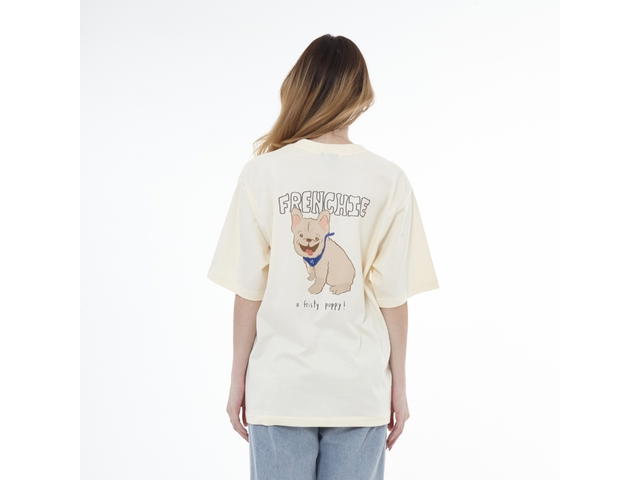 Myyoungs Myyoungs A feisty frenchie Oversized T-Shirt - view 3