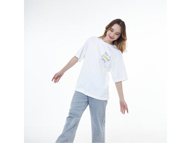 Myyoungs Myyoungs Be A Good One Oversized T-Shirt White - view 3