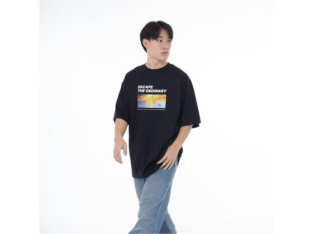 Myyoungs Myyoungs Escape The Ordinary Oversized T-Shirt Black - view 3
