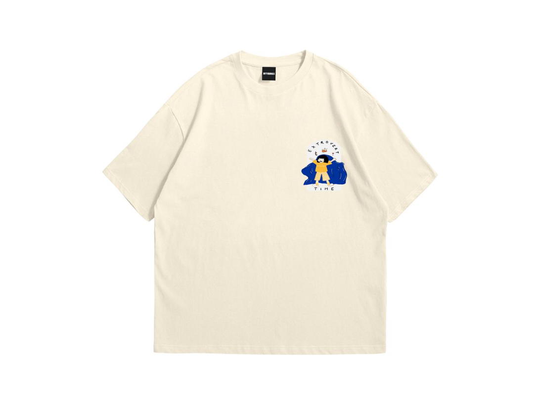 Myyoungs Myyoungs Extrovert Oversized T-Shirt Cream